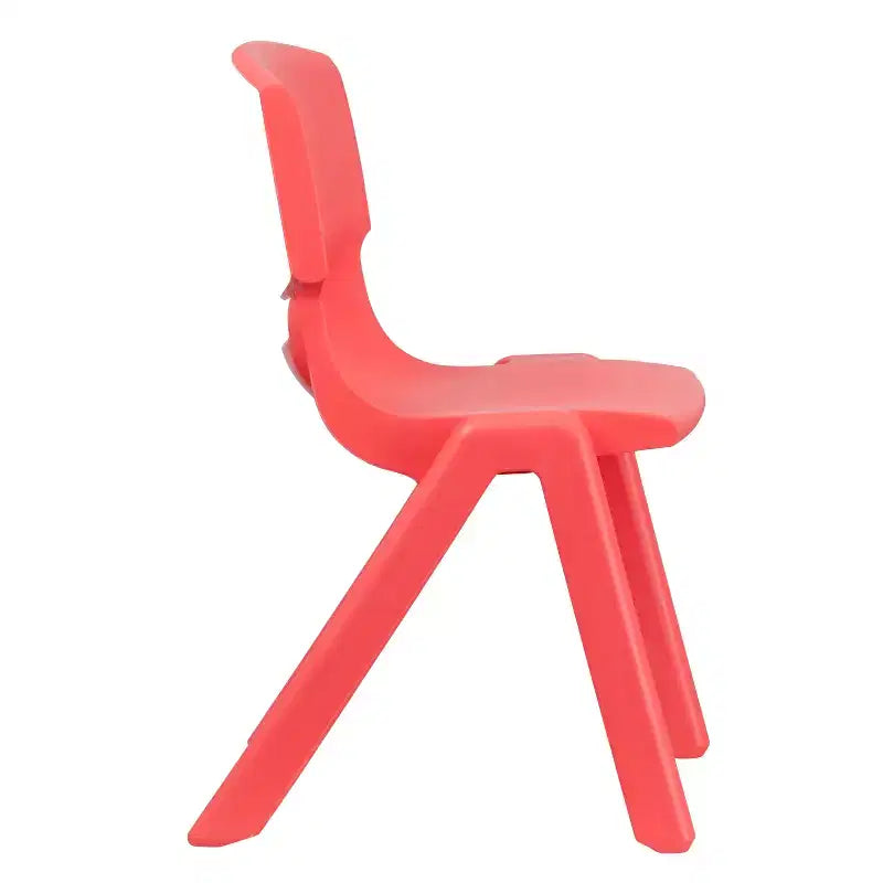 Sedia impilabile in plastica per scuola Emma e Oliver, confezione da 5, altezza seduta 39,4 cm