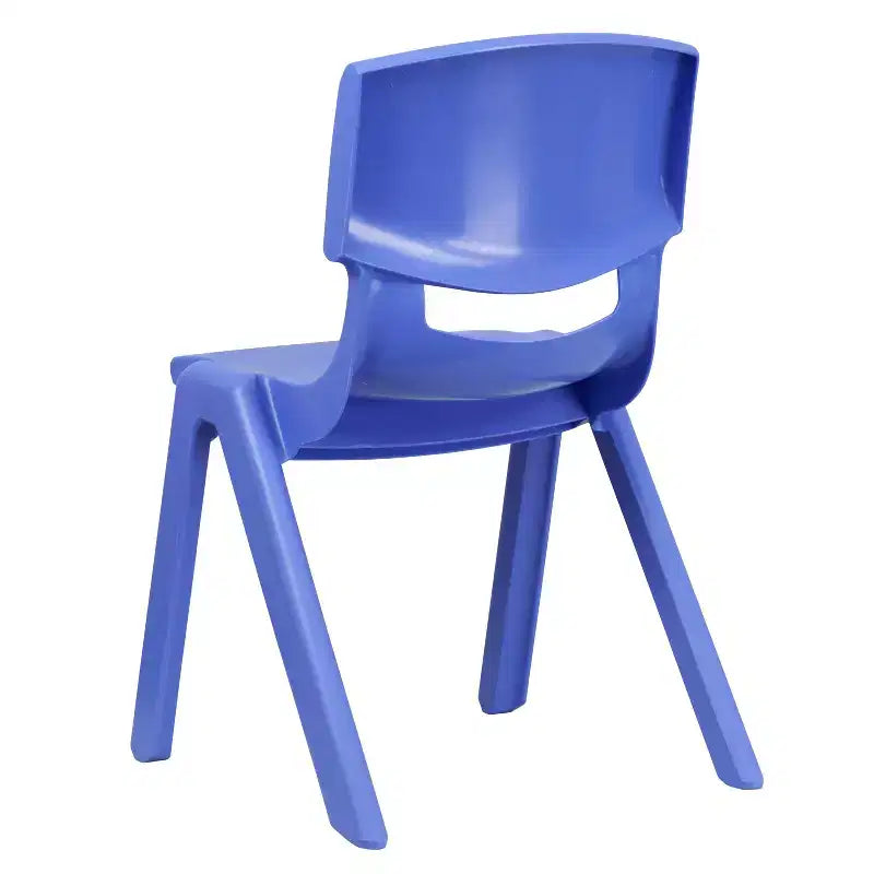 Sedia impilabile in plastica per scuola Emma e Oliver, confezione da 5, altezza seduta 39,4 cm