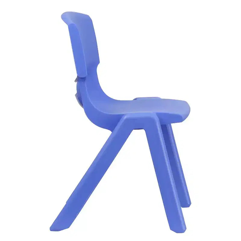 Sedia impilabile in plastica per scuola Emma e Oliver, confezione da 5, altezza seduta 39,4 cm