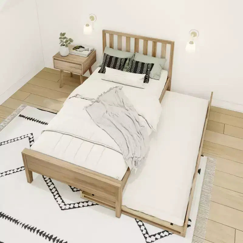 Letto a una piazza e mezza scandinavo Max & Lily con letto estraibile a una piazza e mezza