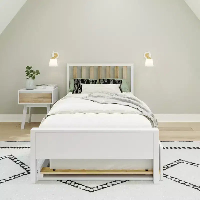 Letto a una piazza e mezza scandinavo Max & Lily con letto estraibile a una piazza e mezza