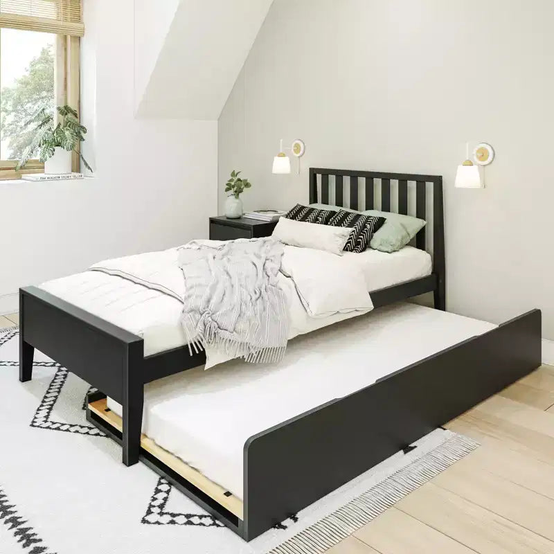 Letto a una piazza e mezza scandinavo Max & Lily con letto estraibile a una piazza e mezza