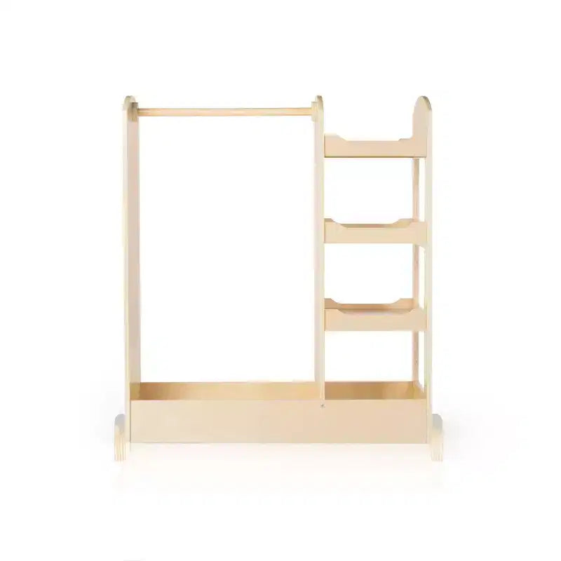 Guidecraft See and Store Dress Up Center: Mobile Porta-Abiti e Costumi per Bambini, Organizzatore Appendibile per Armadio con Specchio e Contenitori