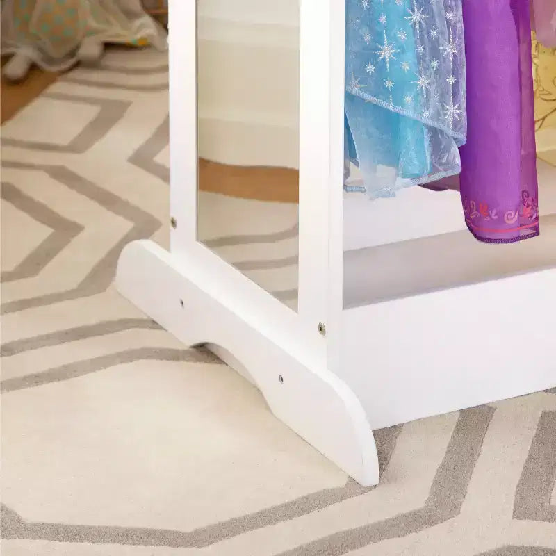 Guidecraft See and Store Dress Up Center: Mobile Porta-Abiti e Costumi per Bambini, Organizzatore Appendibile per Armadio con Specchio e Contenitori