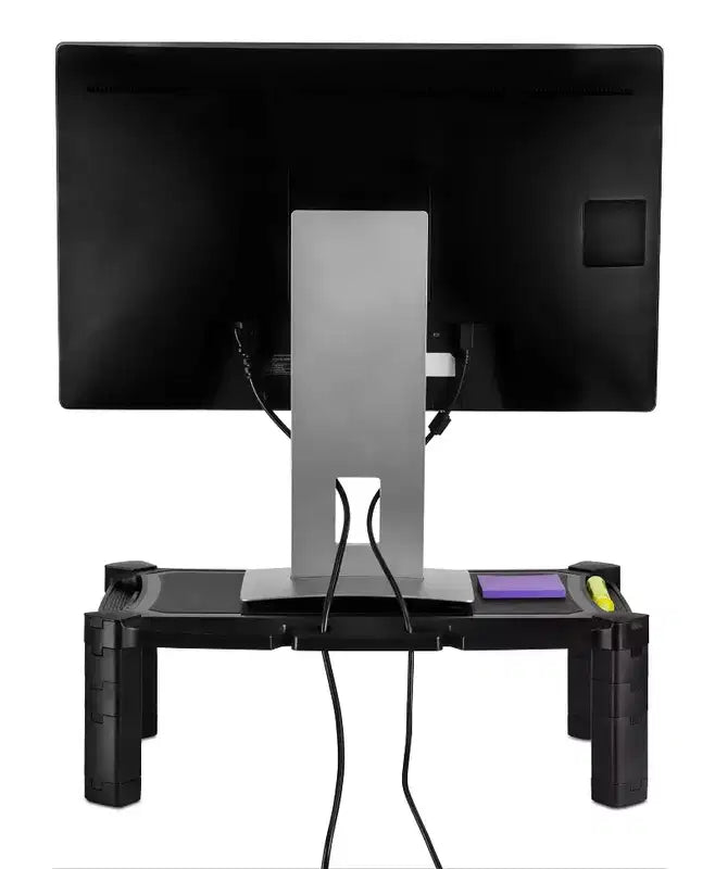 Mount-It! Rialzo per monitor per computer desktop - Supporto da tavolo regolabile in altezza per display PC e laptop e stampanti, 19 x 13 pollici, 6,6 di altezza