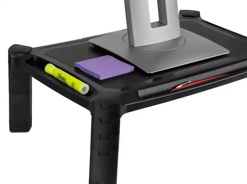 Mount-It! Rialzo per monitor per computer desktop - Supporto da tavolo regolabile in altezza per display PC e laptop e stampanti, 19 x 13 pollici, 6,6 di altezza