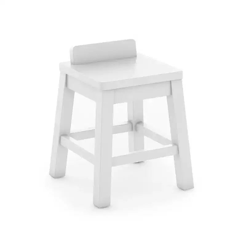 Martha Stewart Sgabelli Artigianali per Bambini Set da 2: Sedie in Legno Anti-ribaltamento per Tavolo Attività Bambini | Sgabelli per Tavolo da Gioco per Bambini