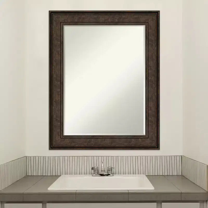 Specchio da parete Amanti Art Ridge Petite Bevel per bagno