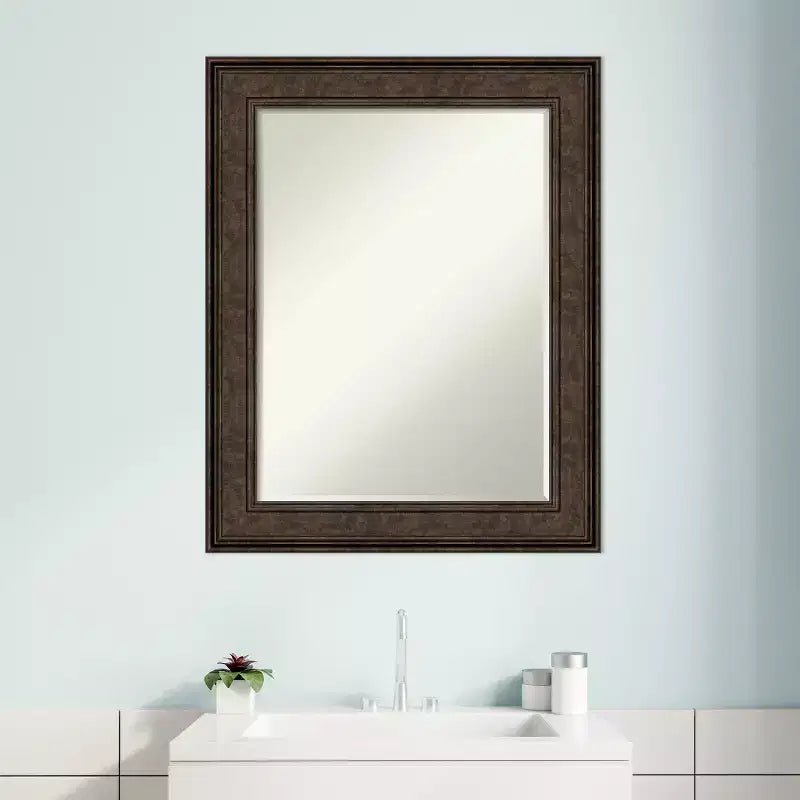 Specchio da parete Amanti Art Ridge Petite Bevel per bagno