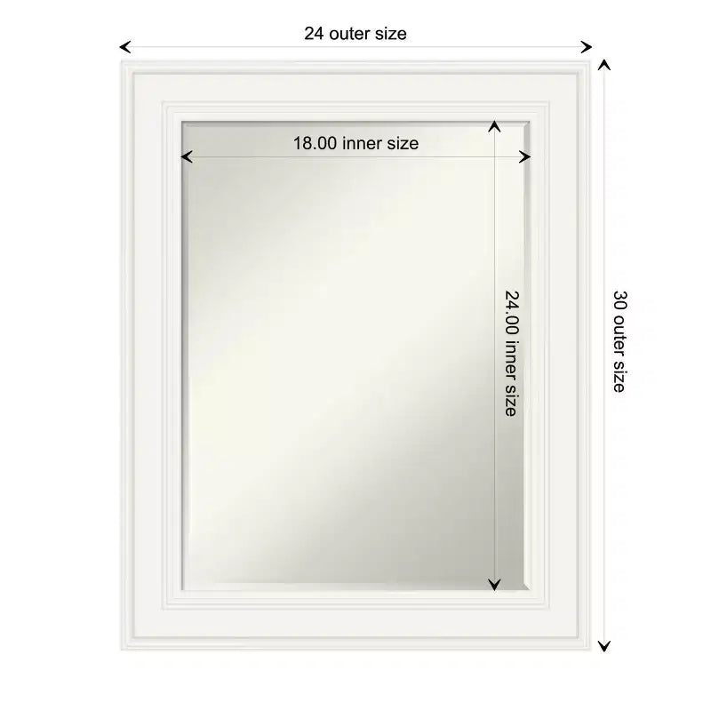 Specchio da parete Amanti Art Ridge Petite Bevel per bagno