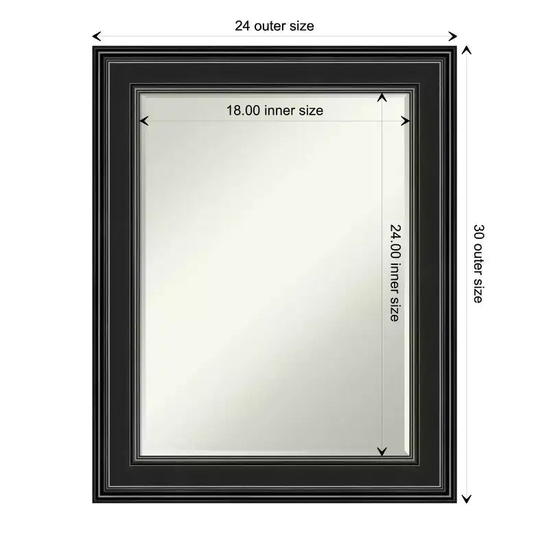 Specchio da parete Amanti Art Ridge Petite Bevel per bagno