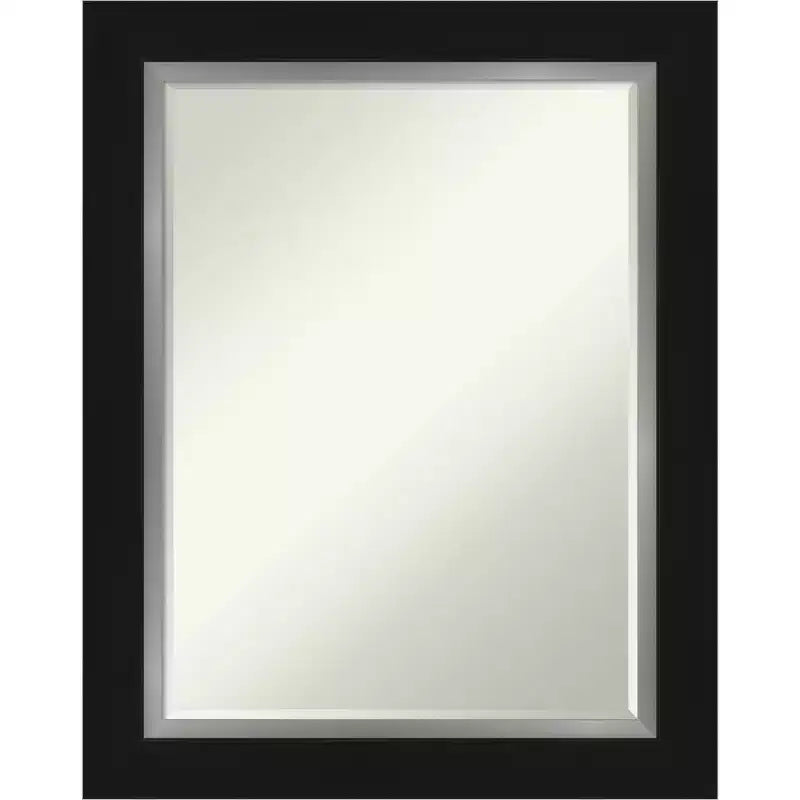 Amanti Art Eva Petite Bevel Bathroom Wall Mirror