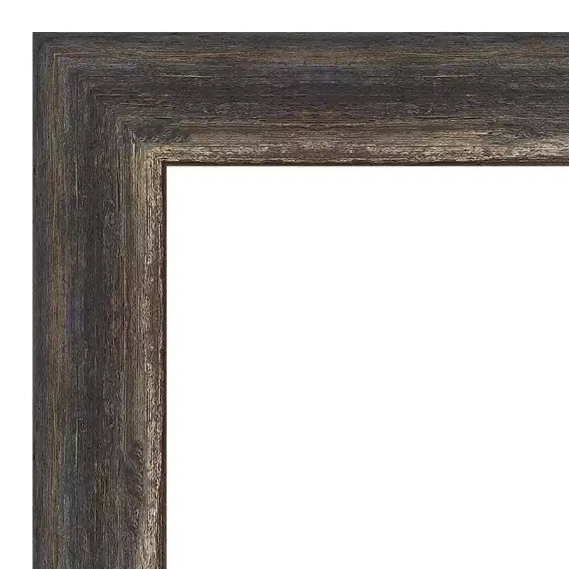 Specchio da Parete da Bagno Amanti Art Bark Rustico Stretto Piccolo Smussato 27,5 x 21,5 pollici