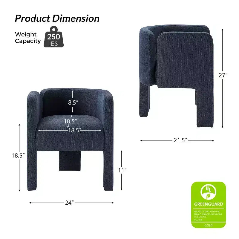 Sedia da Pranzo Moderna Elias con Design a Tre Gambe per Sale da Pranzo, Uffici, Salotti e Camere da Letto | ART OF LIVING DESIGNS