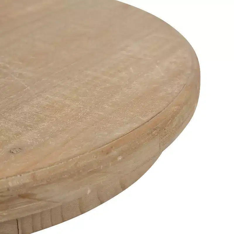 Tavolino rotondo in legno Kate and Laurel Linsley, diametro 16, marrone rustico