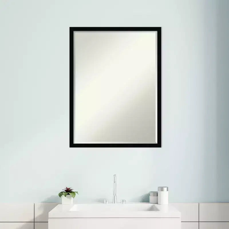 Specchio da parete per bagno Amanti Art Svelte Petite Bevel in legno