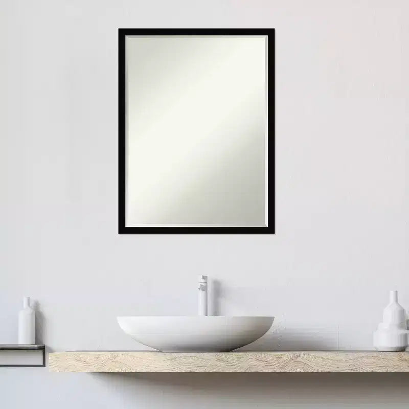 Specchio da parete per bagno Amanti Art Svelte Petite Bevel in legno
