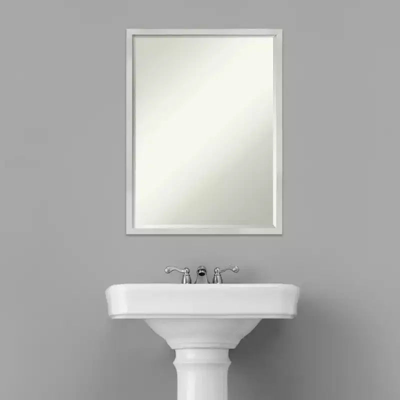 Specchio da parete per bagno Amanti Art Svelte Petite Bevel in legno