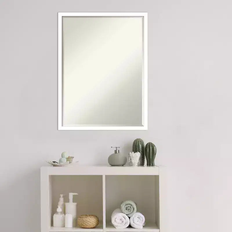 Specchio da parete per bagno Amanti Art Svelte Petite Bevel in legno
