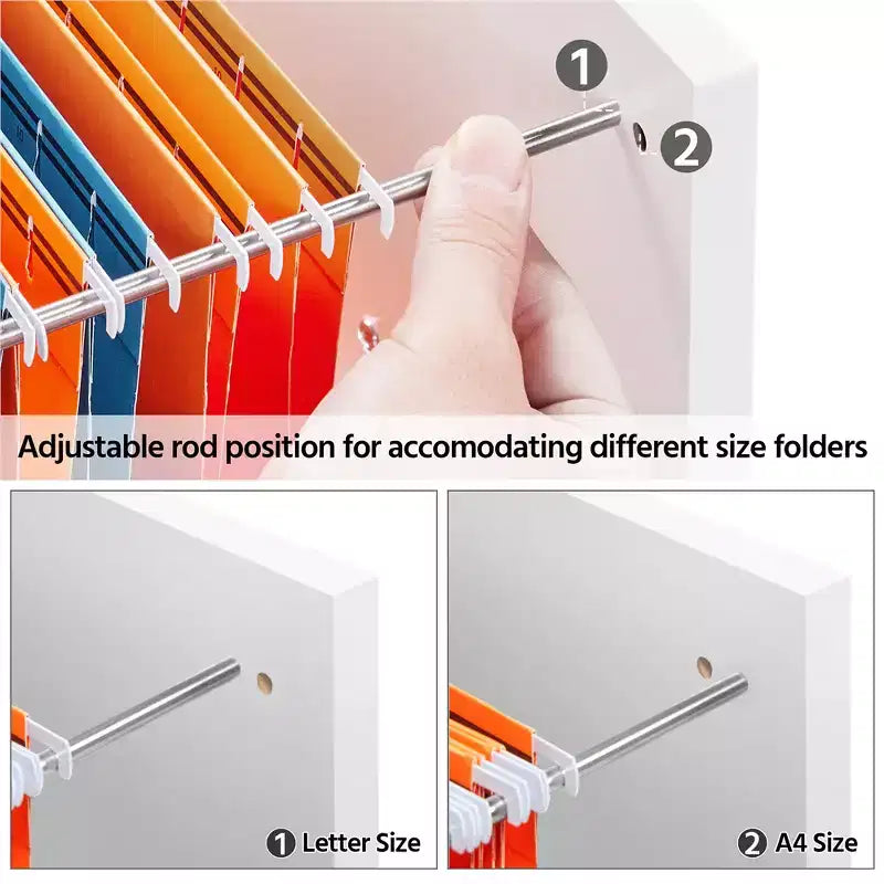 Yaheetech Classificatore Vintage con 3 Cassetti per Casa e Ufficio