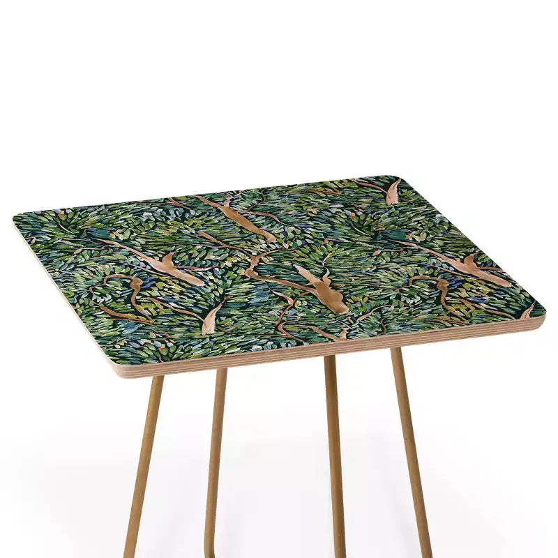 Jacqueline Maldonado Alberi Fauves Lato Oscuro Tavolo Quadrato - Deny Designs