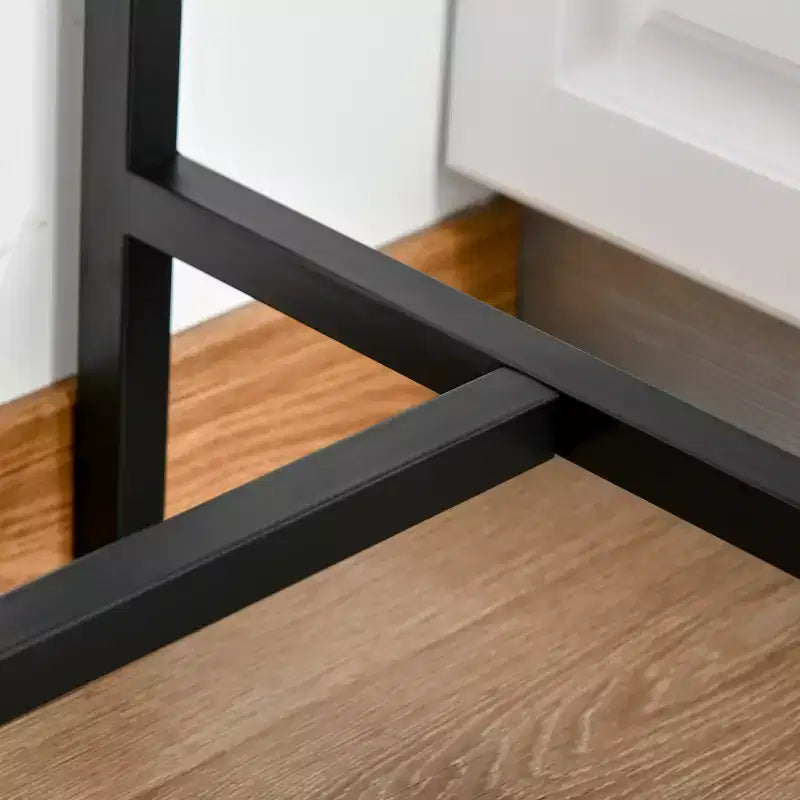 HOMCOM Set da 3 Pezzi Tavolo da Bar Industriale, Set da Pranzo per Cucina Altezza Bancone con Sgabelli da Bar per Piccoli Spazi, per Sala da Pranzo, Soggiorno, Appartamento