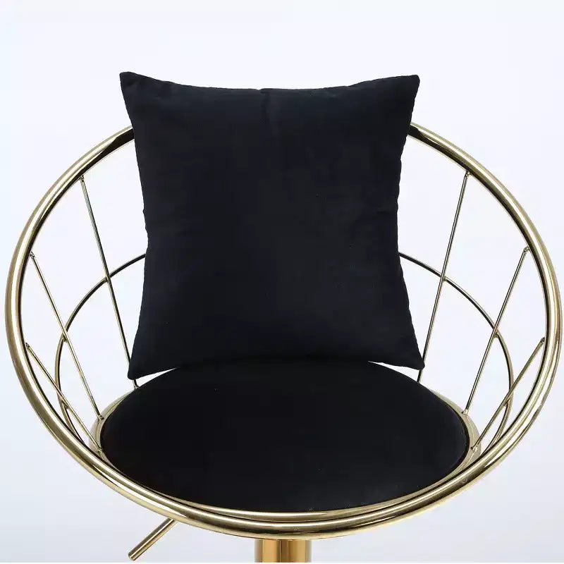 Set di 2 sgabelli da bar girevoli a 360 gradi in stile moderno con base regolabile in metallo - ModernLuxe