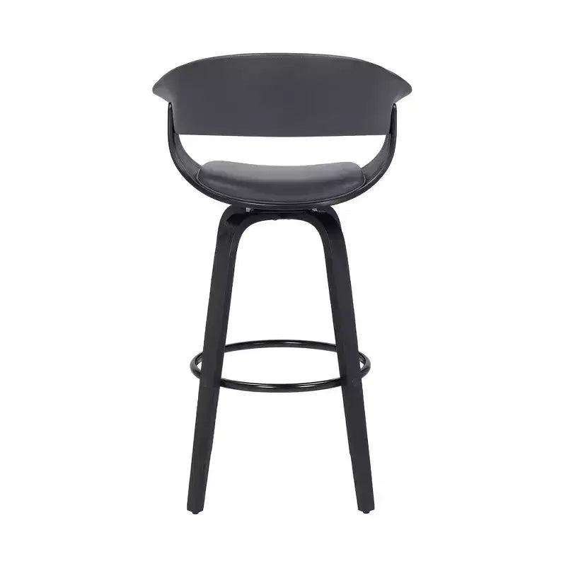 Sgabello da bar girevole in ecopelle e legno Julyssa da 26" - Armen Living