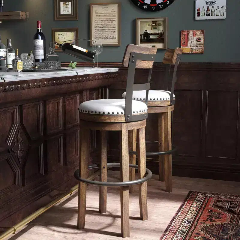 Sgabello da bar imbottito girevole Tall Valebeck - Design esclusivo Ashley