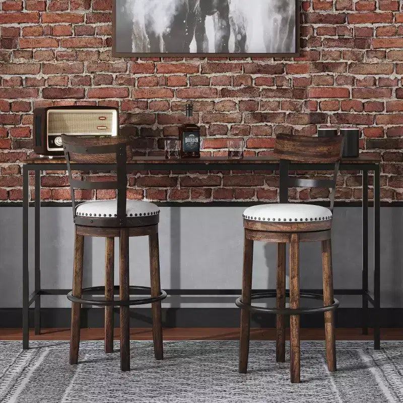 Sgabello da bar imbottito girevole Tall Valebeck - Design esclusivo Ashley