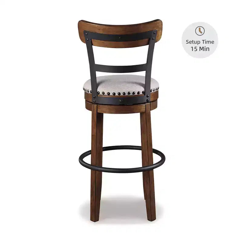 Sgabello da bar imbottito girevole Tall Valebeck - Design esclusivo Ashley