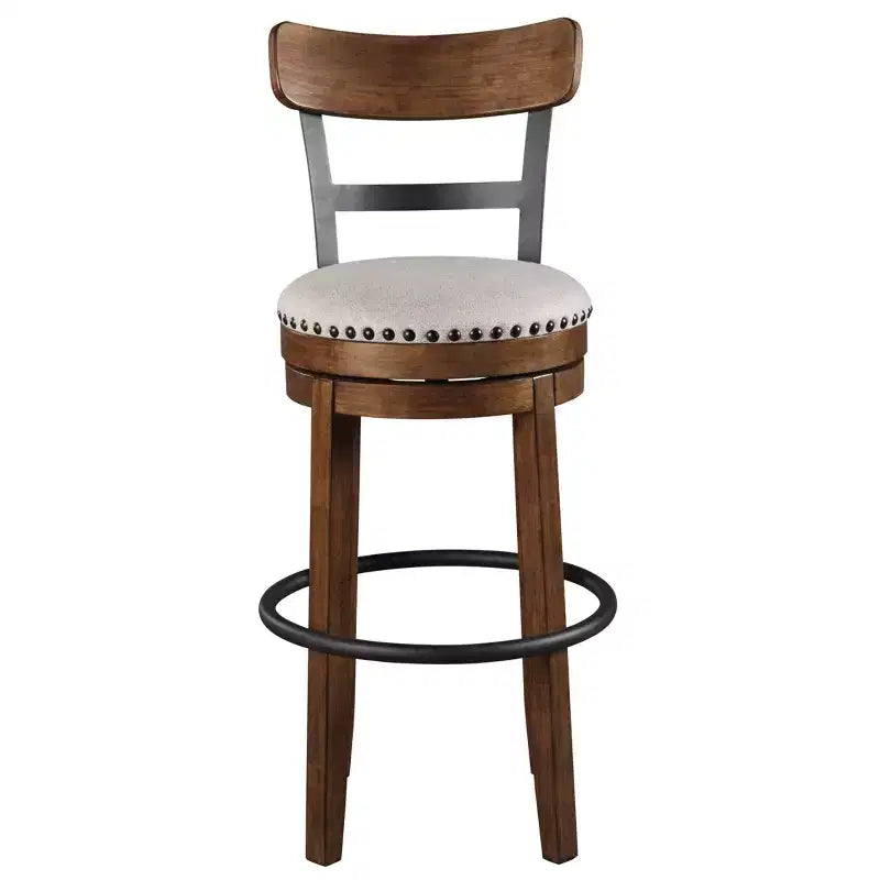 Sgabello da bar imbottito girevole Tall Valebeck - Design esclusivo Ashley