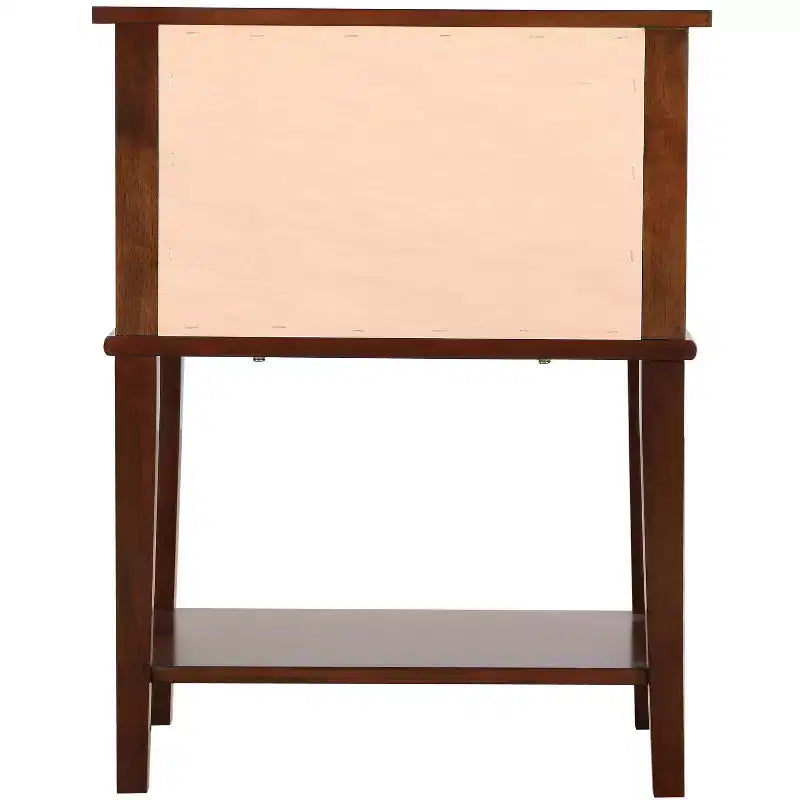 Comodino con 2 cassetti Newton di Passion Furniture (71 cm A x 56 cm L x 41 cm P)