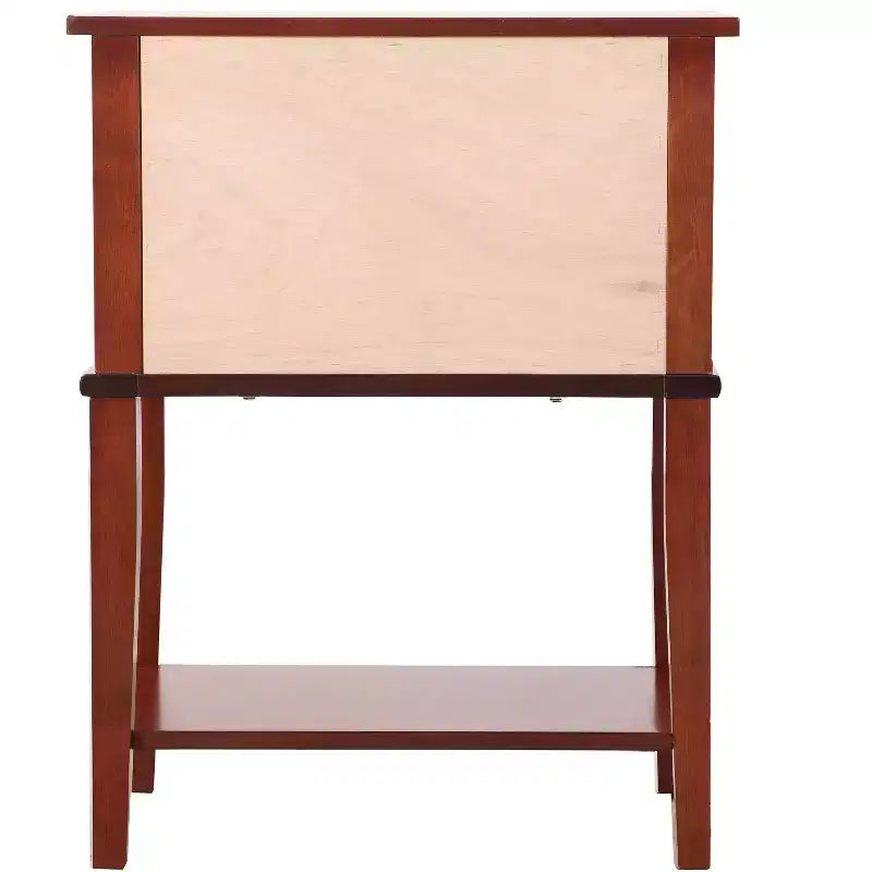 Comodino con 2 cassetti Newton di Passion Furniture (71 cm A x 56 cm L x 41 cm P)