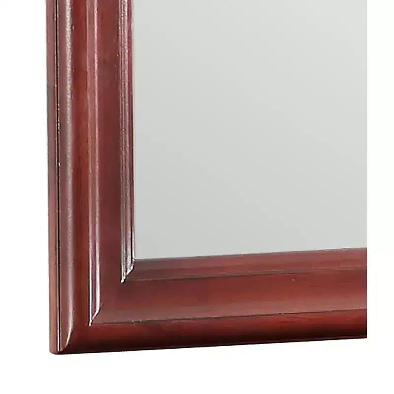 Passion Furniture Specchio da comò classico con cornice in legno, 38" x 38"