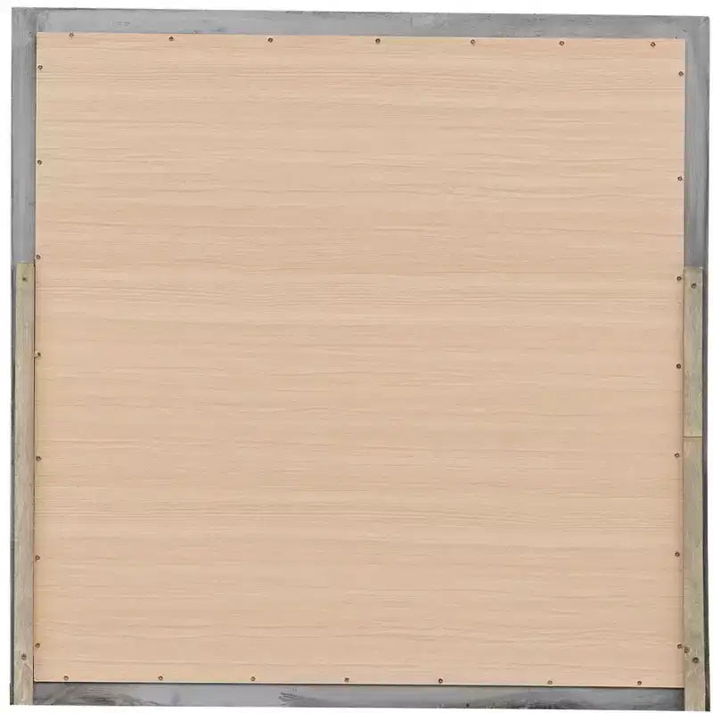 Passion Furniture Specchio da comò classico con cornice in legno, 38" x 38"