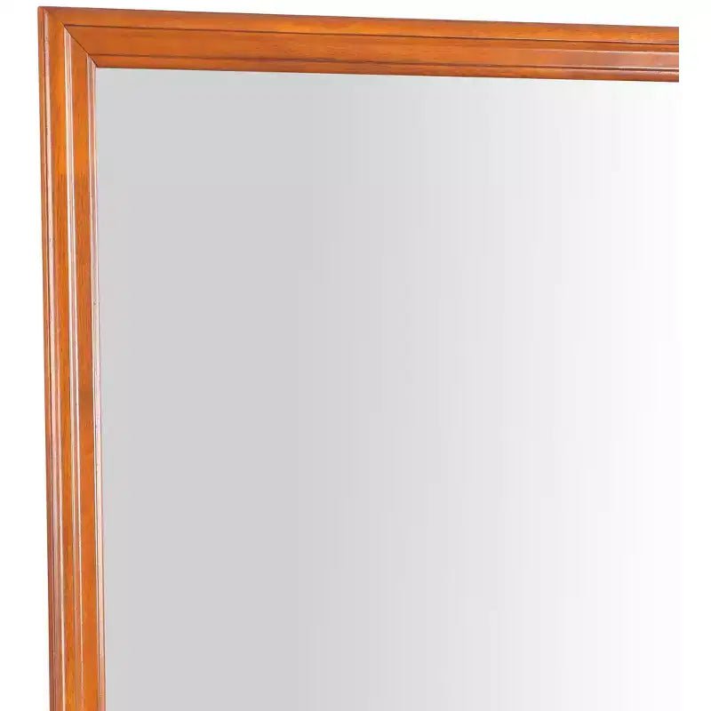 Passion Furniture Specchio da comò classico con cornice in legno, 38" x 38"