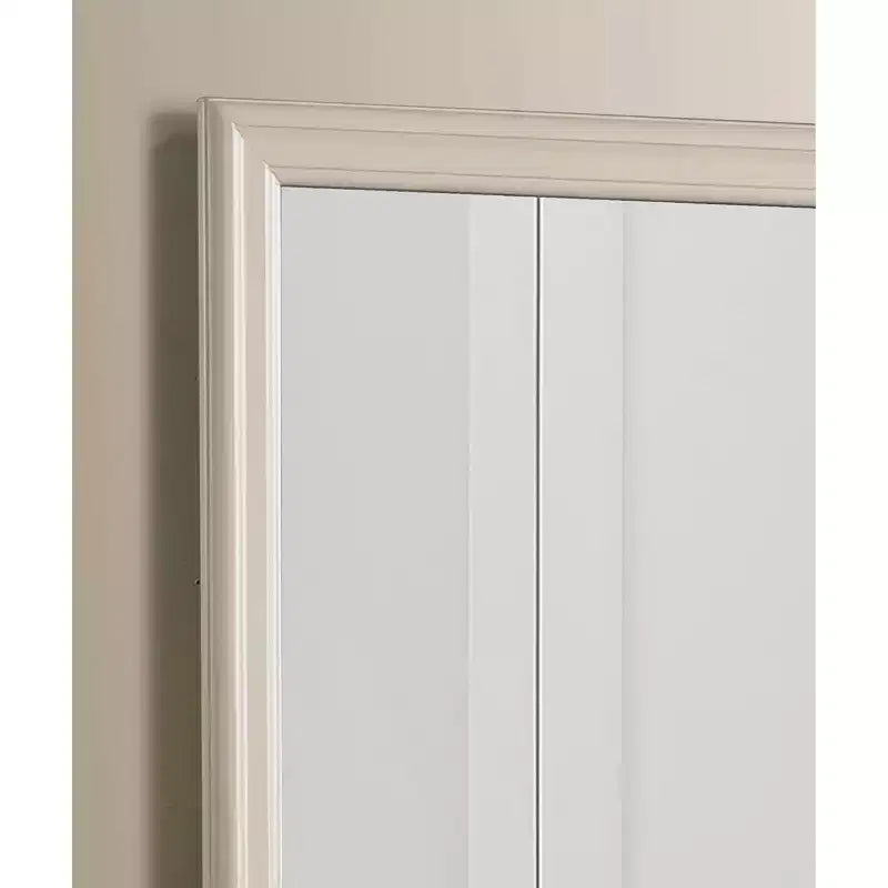 Passion Furniture Specchio da comò classico con cornice in legno, 38" x 38"