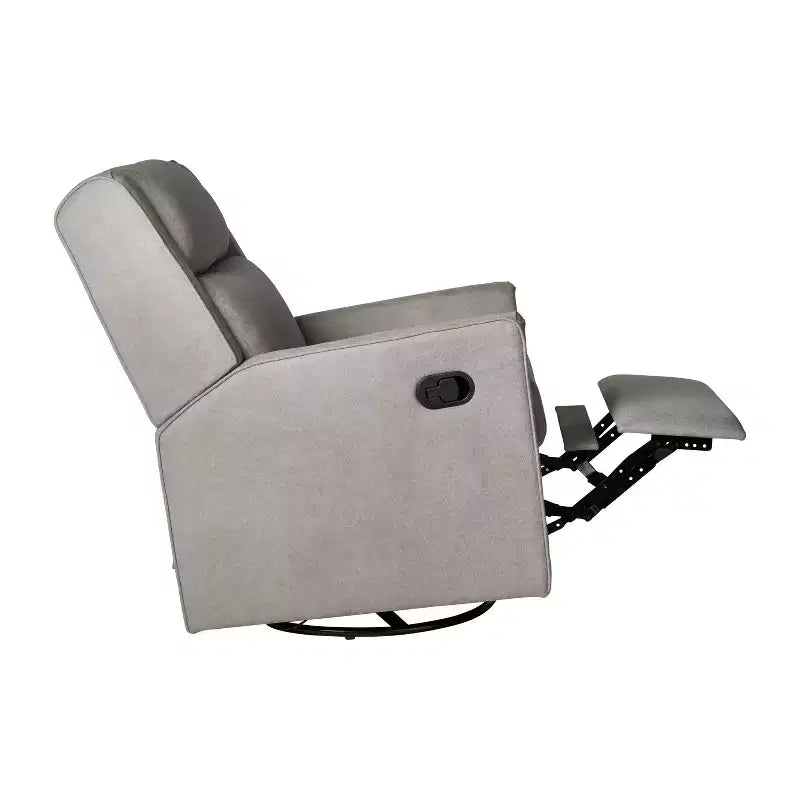 Poltrona reclinabile Flash Furniture Cash con base girevole, manuale girevole a 360 gradi, perfetta per soggiorno, camera da letto o cameretta dei bambini