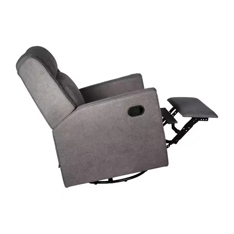 Poltrona reclinabile Flash Furniture Cash con base girevole, manuale girevole a 360 gradi, perfetta per soggiorno, camera da letto o cameretta dei bambini