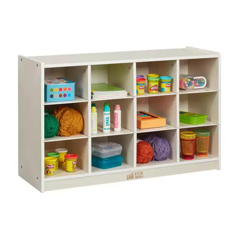 Mobile ECR4Kids con 12 scomparti per vassoi, 3x4, Arredo per la classe