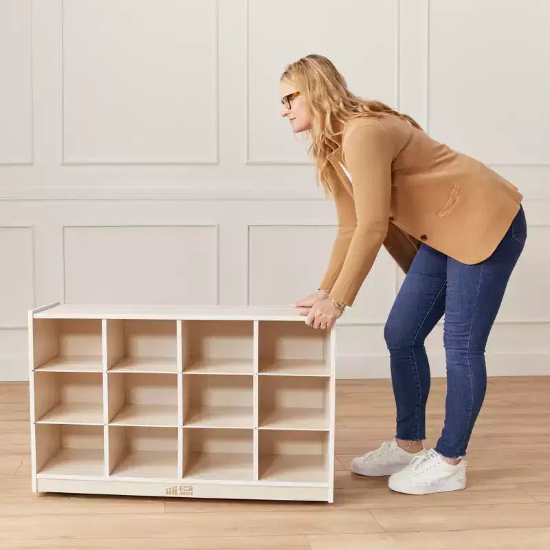 Mobile ECR4Kids con 12 scomparti per vassoi, 3x4, Arredo per la classe