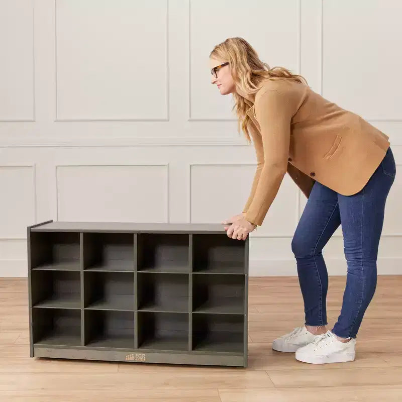 Mobile ECR4Kids con 12 scomparti per vassoi, 3x4, Arredo per la classe