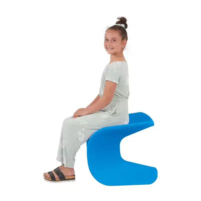 Sgabello a Trespolo ECR4Kids Wave Seat, Altezza Seduta 45.72 cm - 49.78 cm, Seduta Flessibile, Confezione da 2
