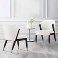 Set di 2 sedie da pranzo moderne Ola con rivestimento in bouclé - Manhattan Comfort
