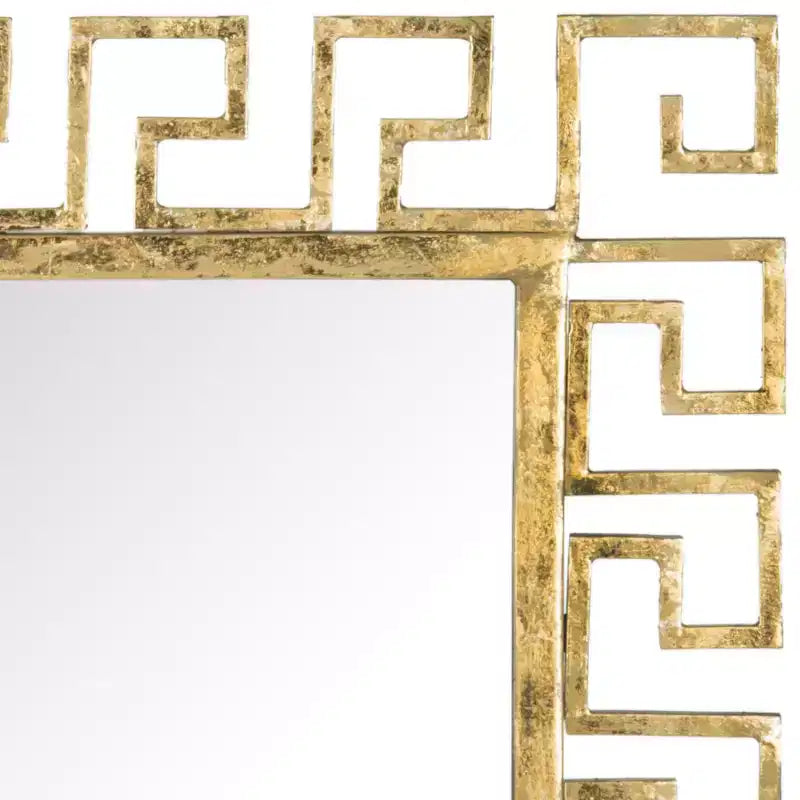 Specchio Calliope con chiave greca - Oro antico - Safavieh