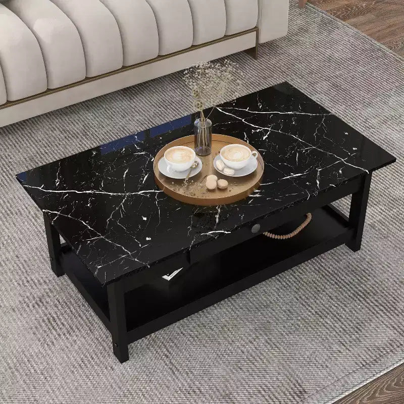 Set Tavolino da caffè e Tavolino d'appoggio Minsay Transizionale con piano in finto marmo 3 pezzi - HOMES: Inside + Out