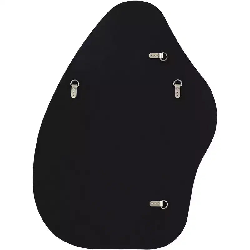 Noble Park Cavandish Specchio da Parete con Bordo Arrotondato, Vano Moderno, Vetro Smussato, Cornice in Legno Nero Opaco, Larghezza 71 cm, per Bagno