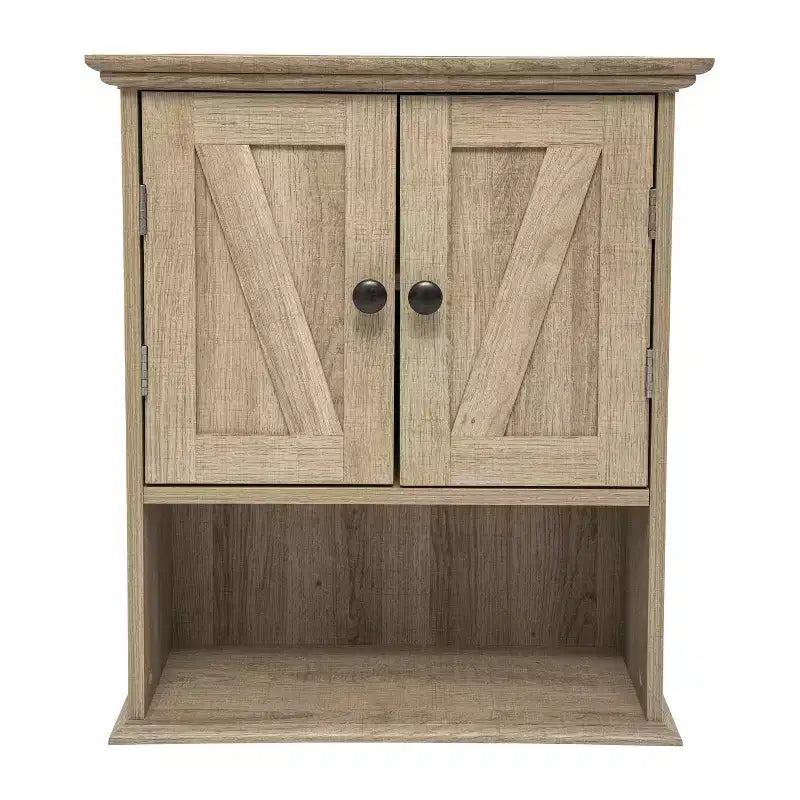 Flash Furniture Mobiletto da Bagno a Parete Dune con Chiusura Magnetica, Ripiano Regolabile e Ripiano Inferiore Aperto