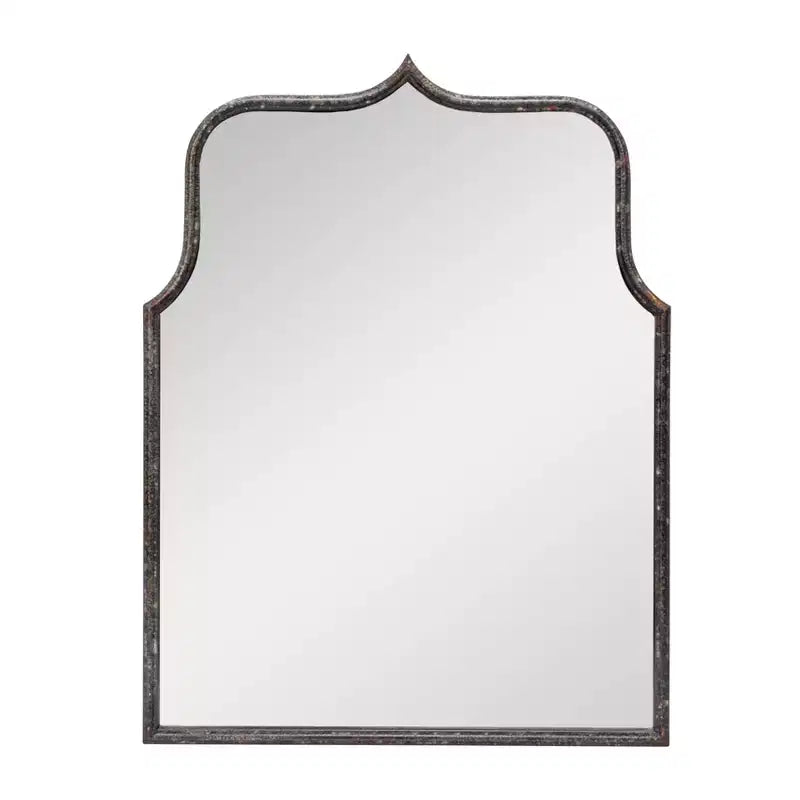 Specchio da parete Storied Home con cornice ad arco in metallo